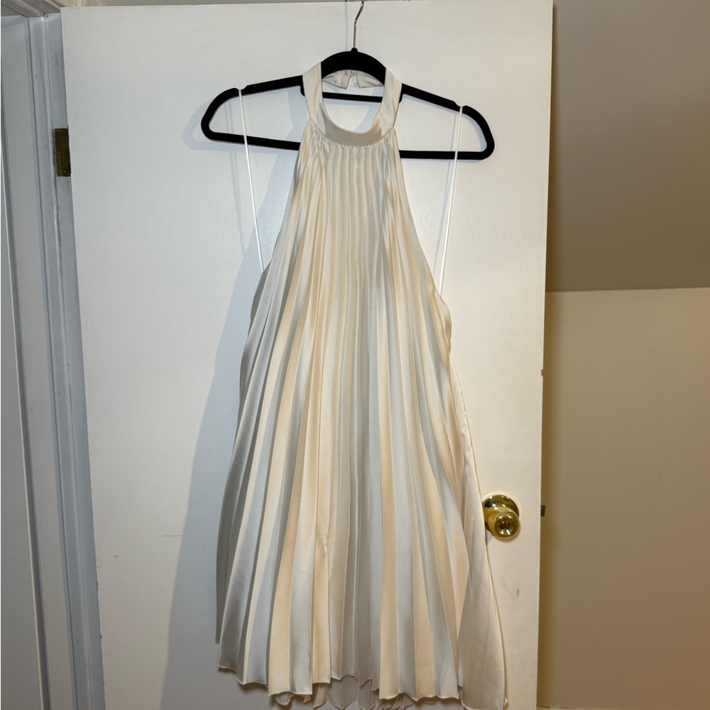 Abercrombie & Fitch Cream Satin Dress